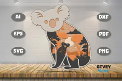 Safari Animal Laser Cut SVG | Wildlife Multilayer Laser Cut Product Image 2