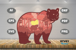 Safari Animal Laser Cut SVG | Wildlife Multilayer Laser Cut Product Image 2