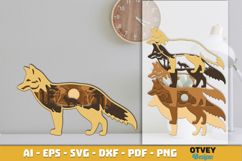 Safari Animal Laser Cut SVG | Wildlife Multilayer Laser Cut Product Image 2