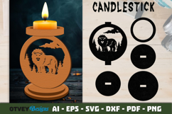 Safari Animals Candlestick Laser Cut SVG BUNDLES Product Image 8