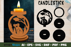 Safari Animals Candlestick Laser Cut SVG BUNDLES Product Image 5