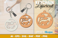 Safari Animals Keychin Lasercut BUNDLES 12 DESIGNS Product Image 9