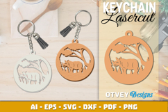 Safari Animals Keychin Lasercut BUNDLES 12 DESIGNS Product Image 13