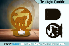Wildlife Safari Animals Tealight Candle Holder Lasercut Product Image 1
