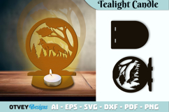 Safari Animals Tealight Candle Holder Lasercut BUNDLES Product Image 13