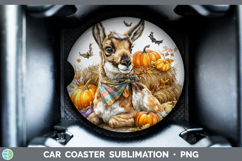 GorgeousSafari Bandana Halloween Car Coaster design.