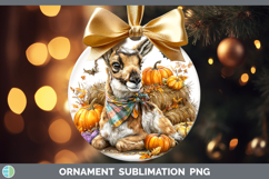 GorgeousSafari Bandana Halloween Ornament design.