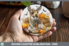 GorgeousSafari Bandana Halloween Round Coaster design.