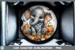 GorgeousSafari Bandana Halloween Car Coaster design.