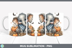 GorgeousSafari Bandana Halloween Mug Wrap design.