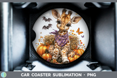 GorgeousSafari Bandana Halloween Car Coaster design.