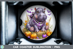 GorgeousSafari Bandana Halloween Car Coaster design.