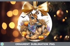 GorgeousSafari Bandana Halloween Ornament design.