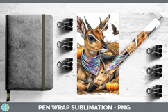 GorgeousSafari Bandana Halloween Pen Wrap design.