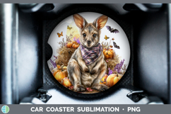 GorgeousSafari Bandana Halloween Car Coaster design.