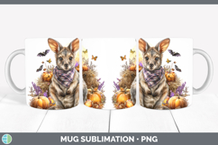 GorgeousSafari Bandana Halloween Mug Wrap design.