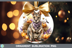 GorgeousSafari Bandana Halloween Ornament design.