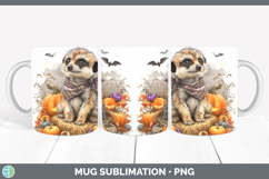GorgeousSafari Bandana Halloween Mug Wrap design.