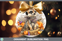 GorgeousSafari Bandana Halloween Ornament design.