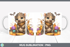 GorgeousSafari Bandana Halloween Mug Wrap design.