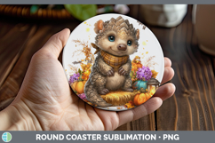 GorgeousSafari Bandana Halloween Round Coaster design.