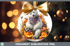 GorgeousSafari Bandana Halloween Ornament design.