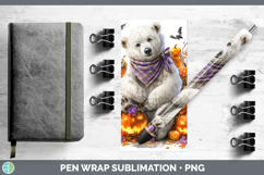 GorgeousSafari Bandana Halloween Pen Wrap design.