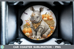 GorgeousSafari Bandana Halloween Car Coaster design.
