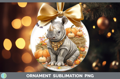 GorgeousSafari Bandana Halloween Ornament design.
