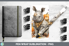 GorgeousSafari Bandana Halloween Pen Wrap design.