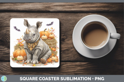 GorgeousSafari Bandana Halloween Square Coaster design.