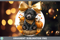 GorgeousSafari Bandana Halloween Ornament design.