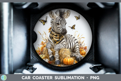 GorgeousSafari Bandana Halloween Car Coaster design.