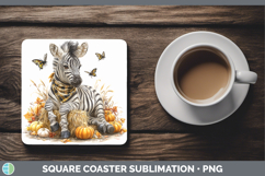 GorgeousSafari Bandana Halloween Square Coaster design.