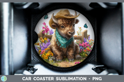 GorgeousSafari Bandana Summer Car Coaster design.