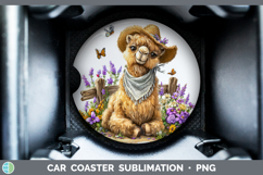 GorgeousSafari Bandana Summer Car Coaster design.