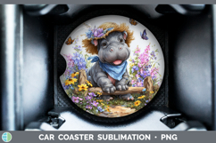 GorgeousSafari Bandana Summer Car Coaster design.