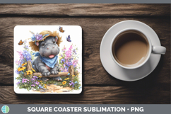 GorgeousSafari Bandana Summer Square Coaster design.