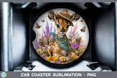 GorgeousSafari Bandana Summer Car Coaster design.