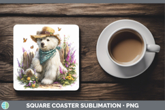 GorgeousSafari Bandana Summer Square Coaster design.