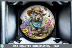 GorgeousSafari Bandana Summer Car Coaster design.