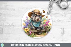 GorgeousSafari Bandana Summer Keychain design.