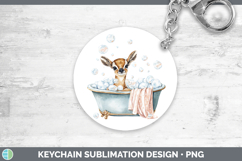 GorgeousSafari Bathtub Keychain design.