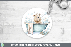 GorgeousSafari Bathtub Keychain design.