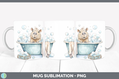 GorgeousSafari Bathtub Mug Wrap design.