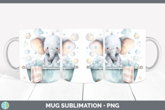 GorgeousSafari Bathtub Mug Wrap design.