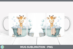GorgeousSafari Bathtub Mug Wrap design.
