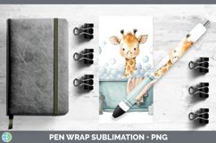 GorgeousSafari Bathtub Pen Wrap design.