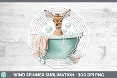 GorgeousSafari Bathtub Wind Spinner design.