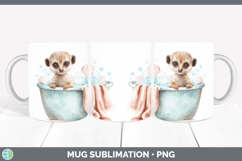 GorgeousSafari Bathtub Mug Wrap design.